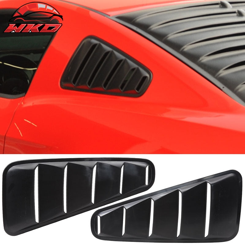 Wholesale 10-14 Ford Mustang OE Style Side Quarter Window Louver Scoop Cover Unpainted