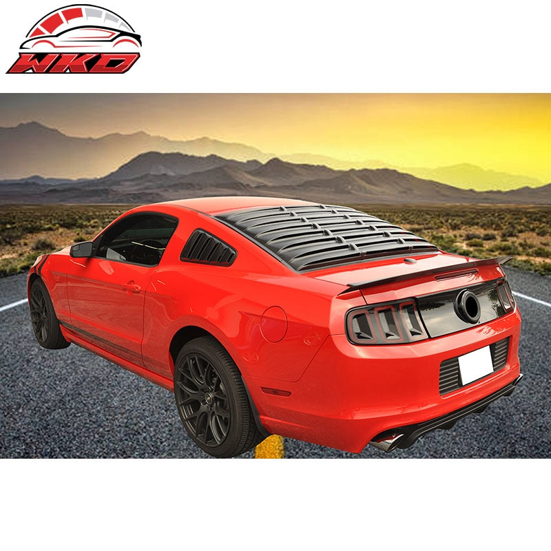 For 10-14 Ford Mustang OE Style Side Quarter Window Louver Scoop Cover Unpainted