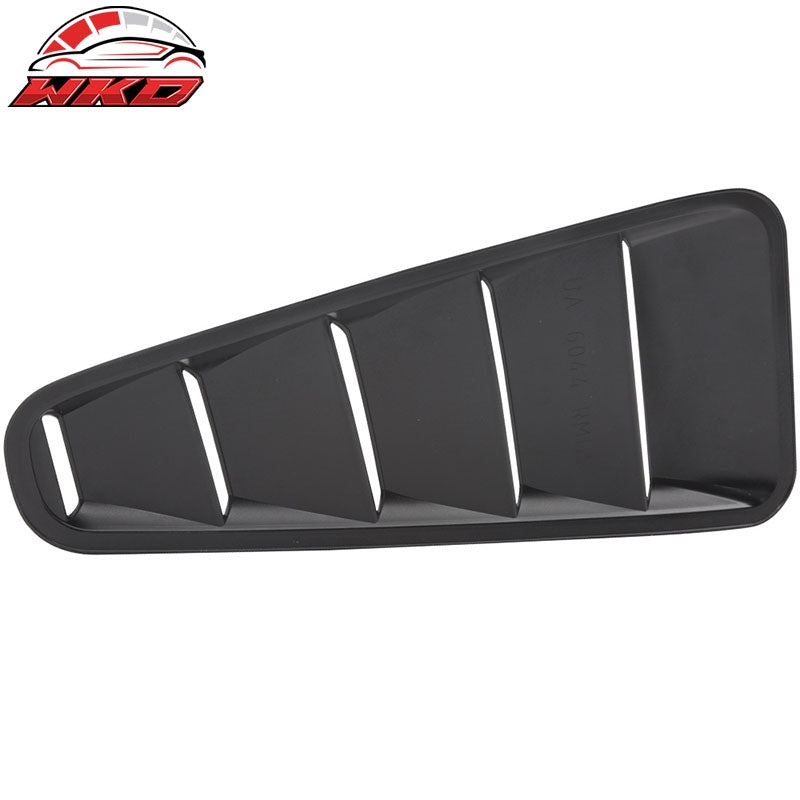 For 10-14 Ford Mustang OE Style Side Quarter Window Louver Scoop Cover Unpainted