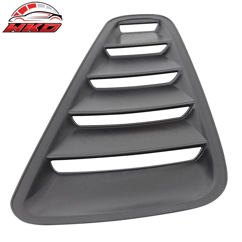 For 10-14 Ford Mustang OE Style Side Quarter Window Louver Scoop Cover Unpainted