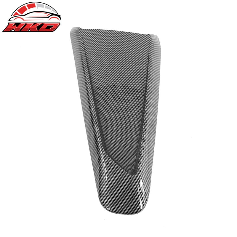 Fits 10-14 Ford Mustang IKON Side Quarter Window Louver Cover Carbon Fiber Print