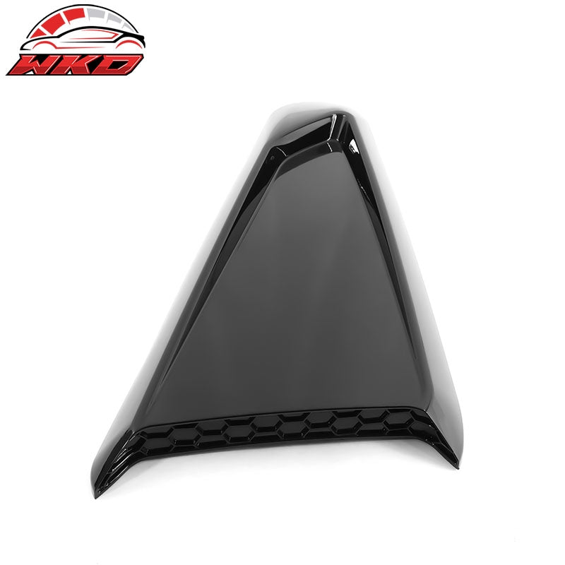 Fits 10-14 Ford Mustang IKON Style Side Quarter Window Louver Cover Gloss Black