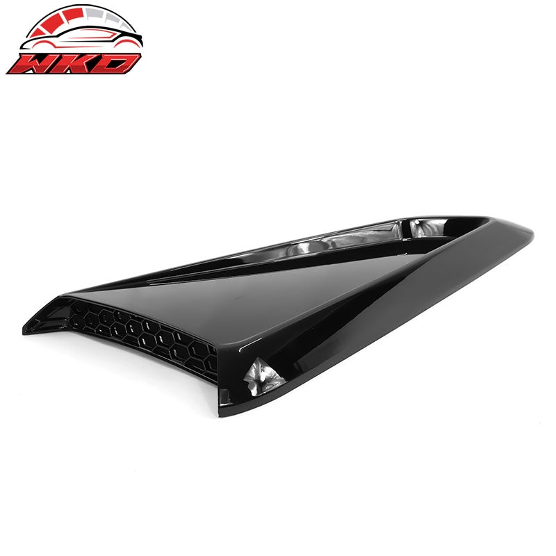 Fits 10-14 Ford Mustang IKON Style Side Quarter Window Louver Cover Gloss Black