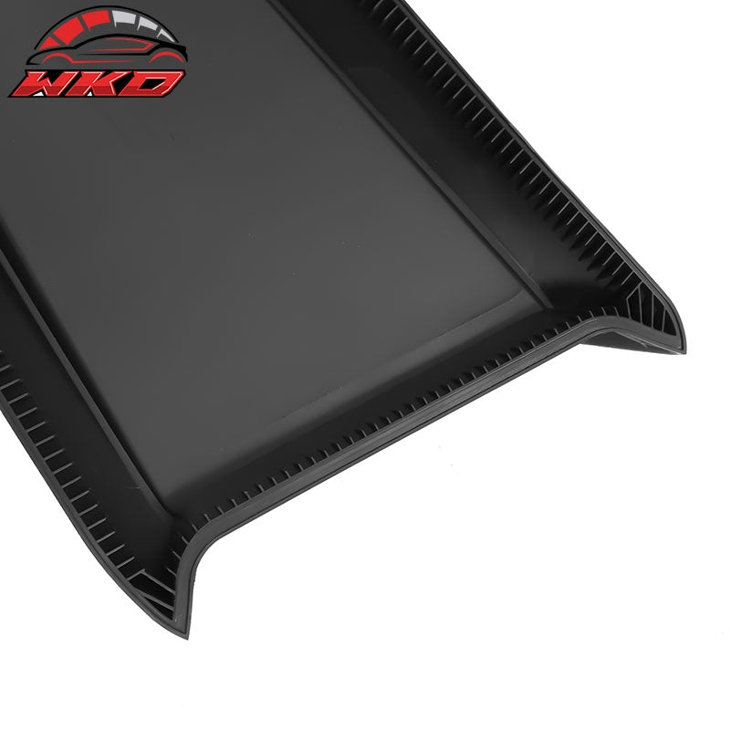 Fits 10-14 Ford Mustang IKON Style Side Quarter Window Louver Cover Matte Black