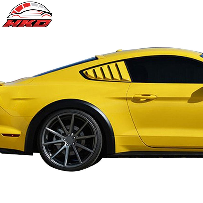 Fits 15-23 Ford Mustang Coupe OE Style Side Quarter Window Louver Scoop Cover PP