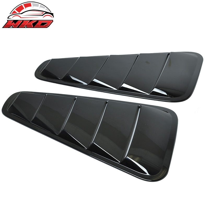 For 05-09 Ford Mustang OE Style Quarter Window Louver Gloss Black