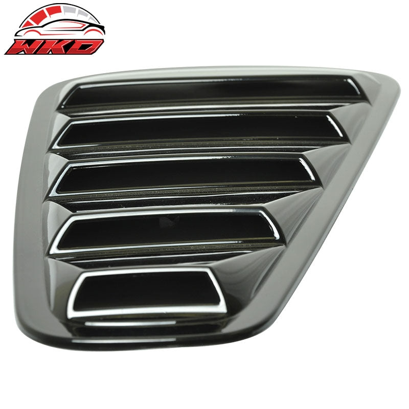 For 05-09 Ford Mustang OE Style Quarter Window Louver Gloss Black