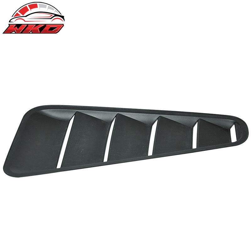 Fits 10-14 Ford Mustang OE Style Side Quarter Window Louvers Cover Gloss Black
