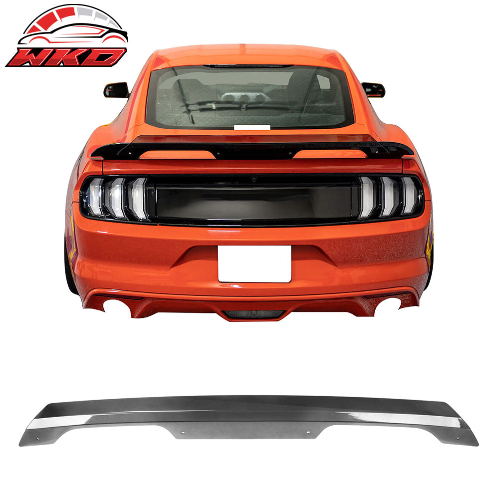 Fits 15-23 Ford Mustang Smoke GT500 Spoiler Gurney Flap Wicker Bill W/ Hardware