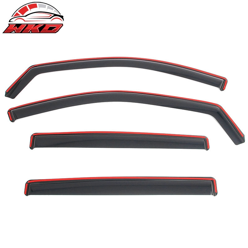 Fits 19-23 Ford Ranger SupeCrew In-Channel Window Visors Rain Guards Deflectors