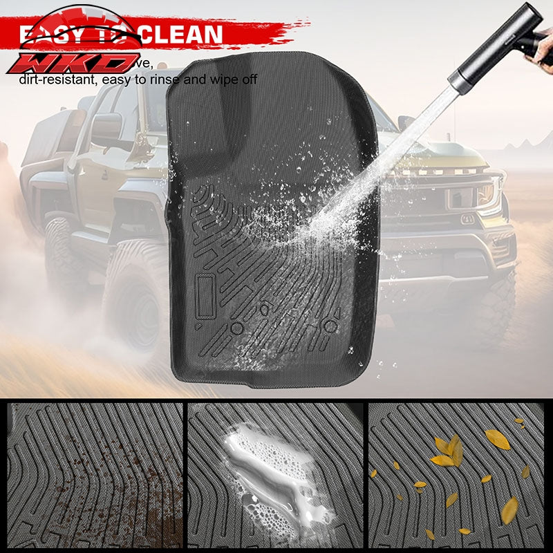 Fits 1998-2003 Ford Ranger SuperCab Anti-Slip Floor Mats All Weather TPE Carpets