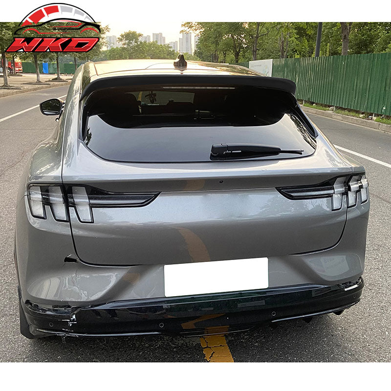 IKON Style Rear Roof Spoiler Wing Fits 21-26 Ford Mustang Mach-E ABS Matte Black