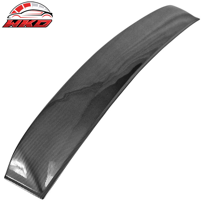 Fits 05-14 Ford Mustang Coupe Rear Window Roof Spoiler Visor Carbon Fiber Print