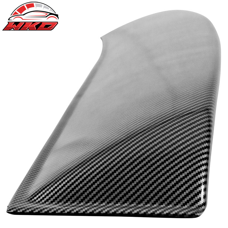 Fits 05-14 Ford Mustang Coupe Rear Window Roof Spoiler Visor Carbon Fiber Print