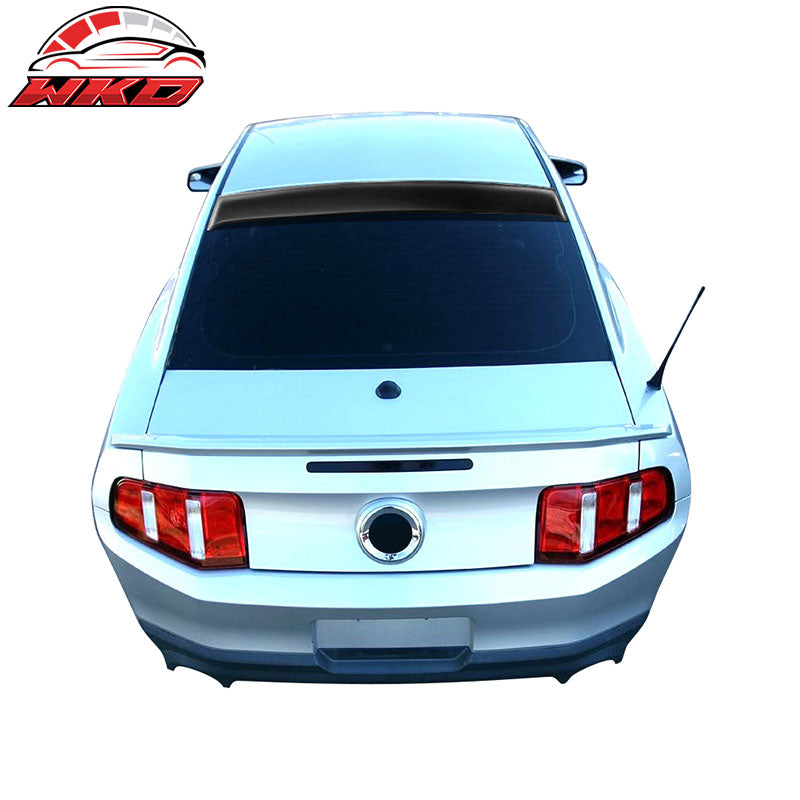 Fits 05-14 Ford Mustang Coupe Rear Window Roof Spoiler Visor PP Wing Gloss Black