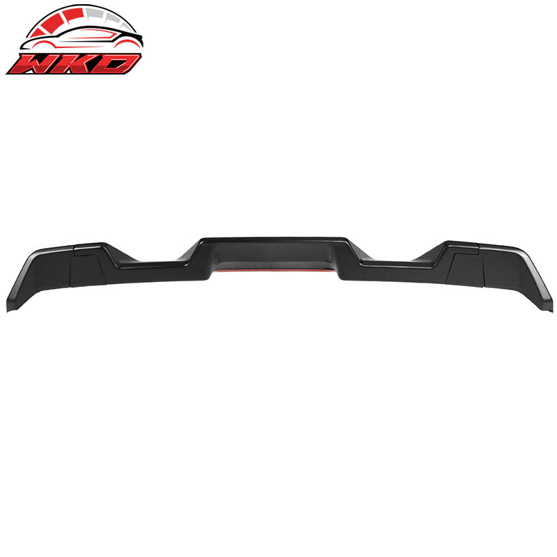 Fits 09-14 Ford F-150 All Cab & Bed Size Matte Black IKON Style Roof Spoiler ABS