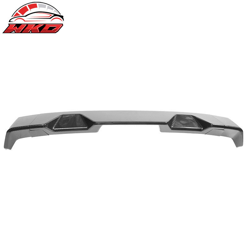 Fit 09-14 Ford F-150 Carbon Fiber Print IKON Roof Spoiler ABS