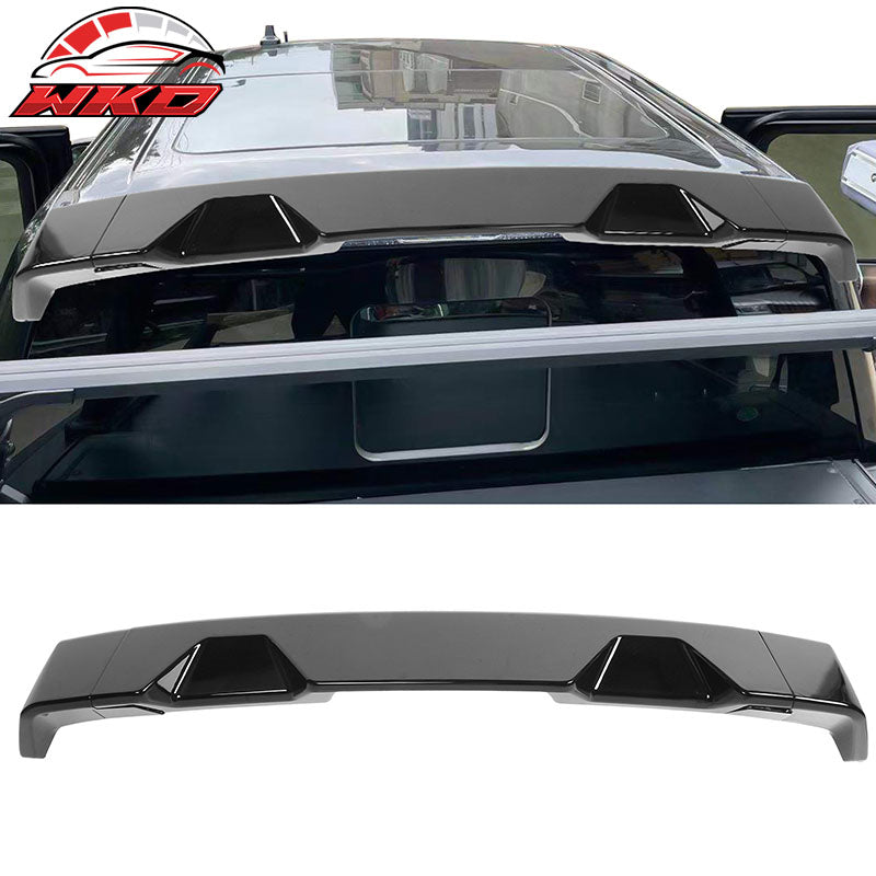 Fits 09-14 Ford F-150 Gloss Black IKON Style Roof Spoiler ABS