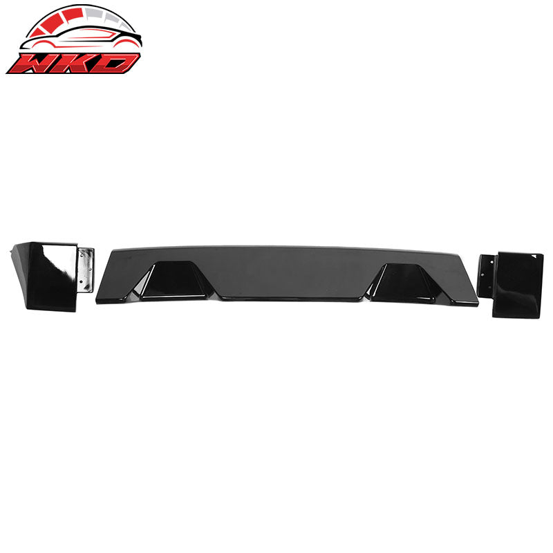 Fits 09-14 Ford F-150 Gloss Black IKON Style Roof Spoiler ABS