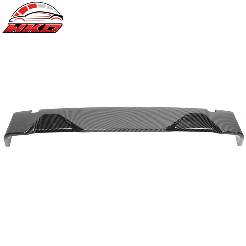 Fits 15-20 Ford F150 All Cab & Bed Size Carbon Fiber Print IKON Roof Spoiler ABS