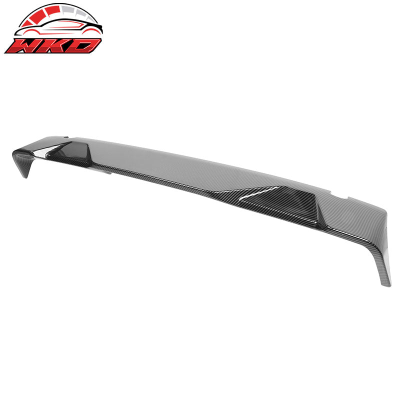 Fits 15-20 Ford F150 All Cab & Bed Size Carbon Fiber Print IKON Roof Spoiler ABS