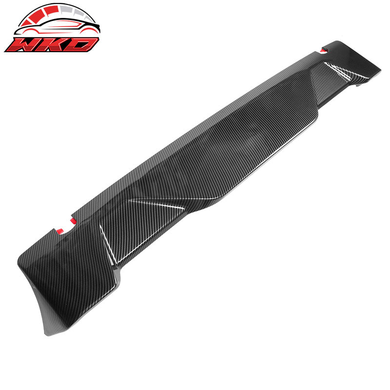 Fits 15-20 Ford F150 All Cab & Bed Size Carbon Fiber Print IKON Roof Spoiler ABS