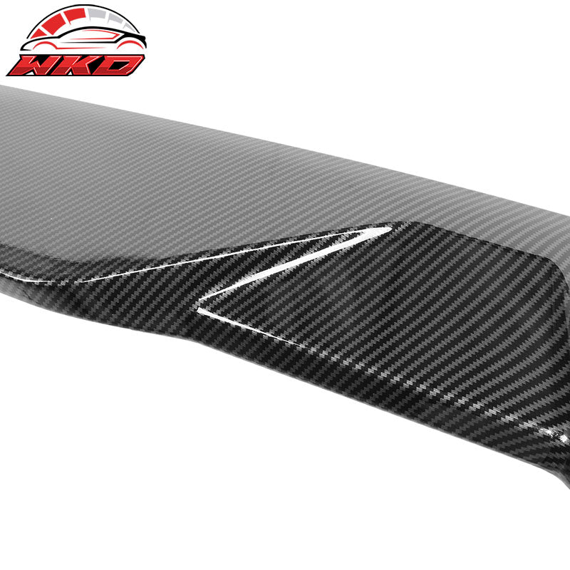 Fits 15-20 Ford F150 All Cab & Bed Size Carbon Fiber Print IKON Roof Spoiler ABS