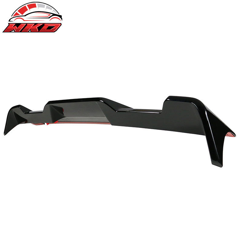 Fits 15-20 Ford F-150 All Cab & Bed Size Gloss Black IKON Style Roof Spoiler ABS
