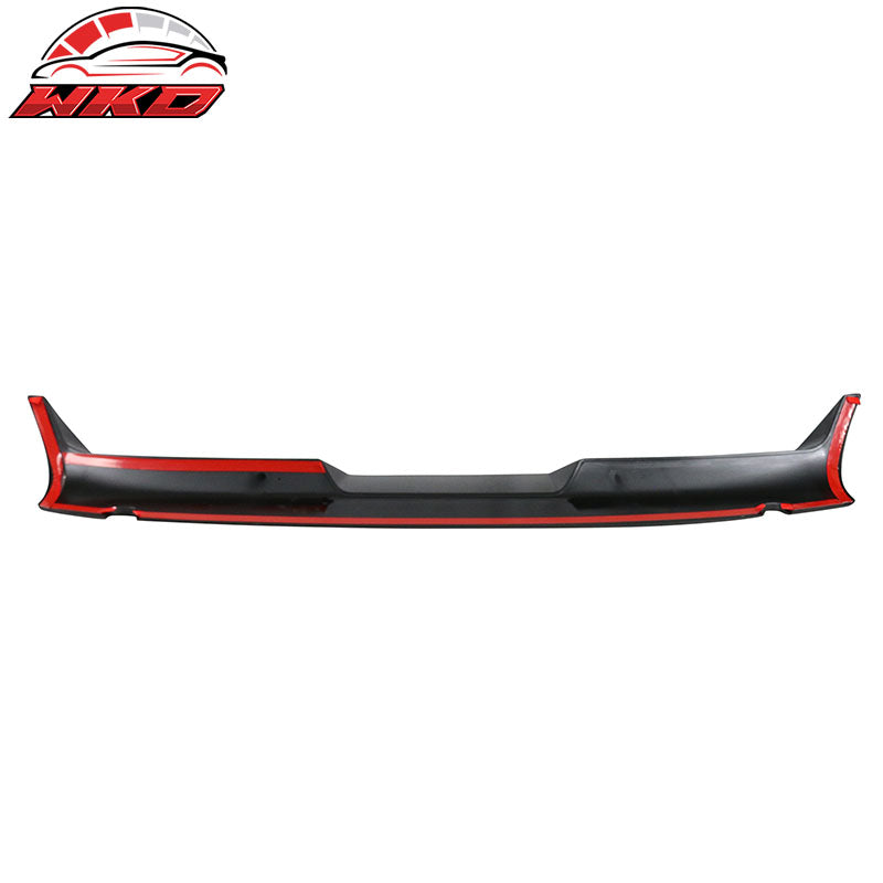 Fits 15-20 Ford F-150 All Cab & Bed Size Gloss Black IKON Style Roof Spoiler ABS