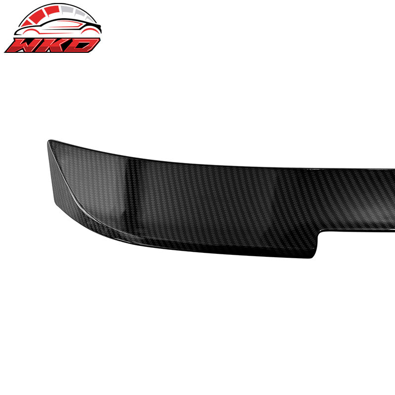 Fits 15-23 Ford Mustang Coupe MK6 R Style Roof Spoiler Carbon Fiber Print ABS