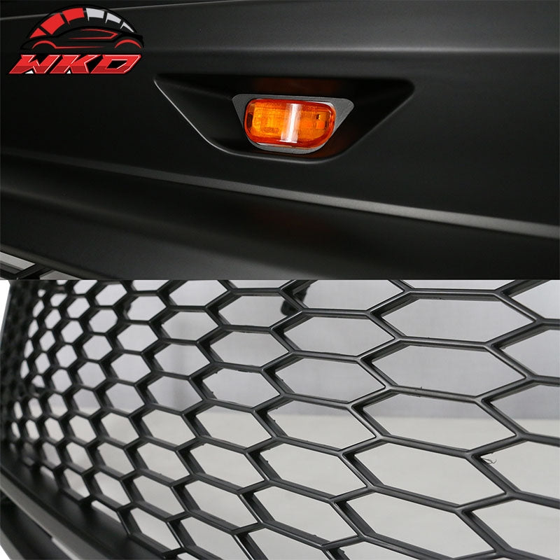 Fit 20-22 Ford F250 F350 F450 Super Duty R Style Front Bumper Grille Matte Black