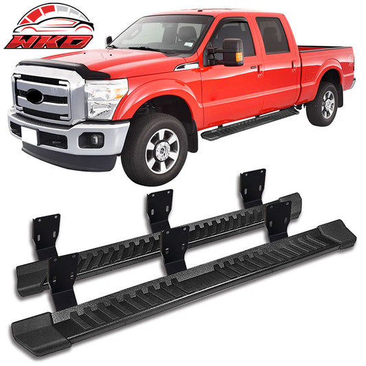 Wholesale 99-16 Ford F250 F350 Super Duty Crew Cab 6" V Running Board Side Bar Black