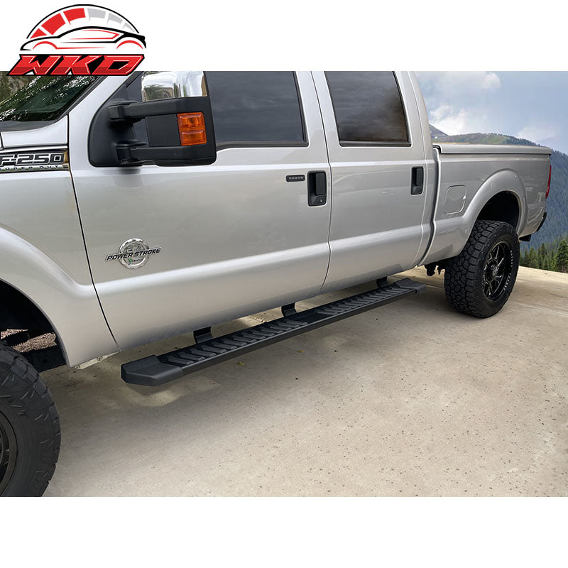 Fits 99-16 Ford F250 F350 Super Duty Crew Cab 6" V Running Board Side Bar Black