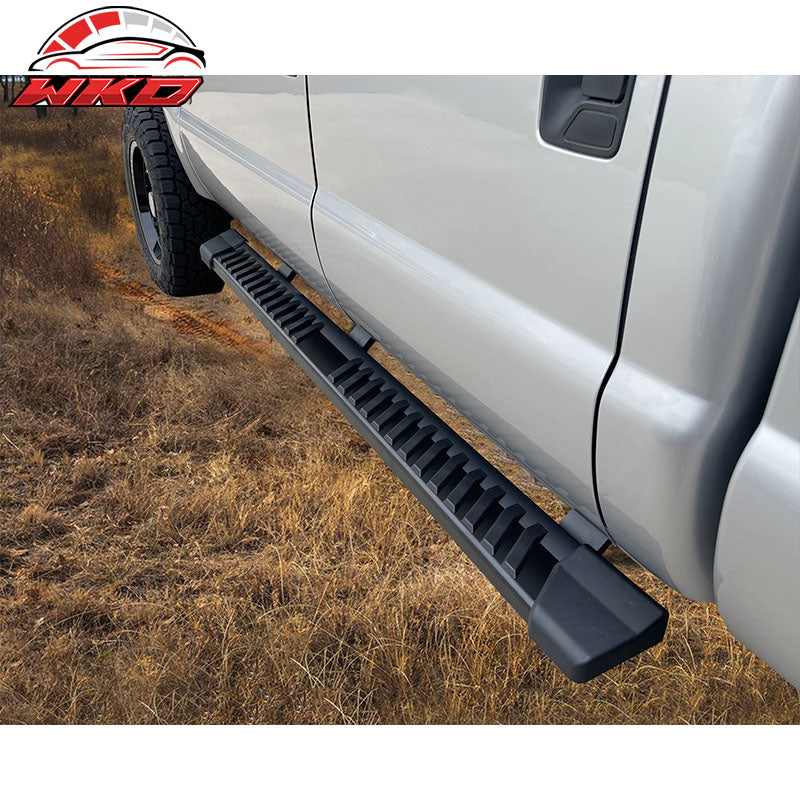 Fits 99-16 Ford F250 F350 Super Duty Crew Cab 6" V Running Board Side Bar Black