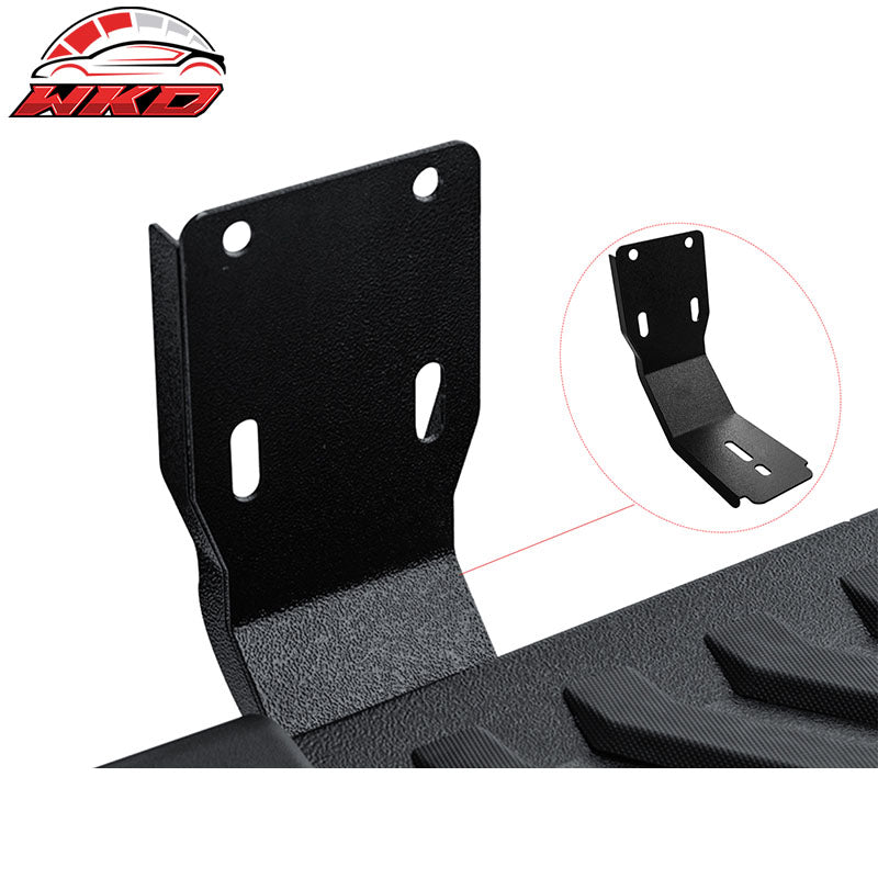 Fits 99-16 Ford F250 F350 Super Duty Crew Cab 6" V Running Board Side Bar Black