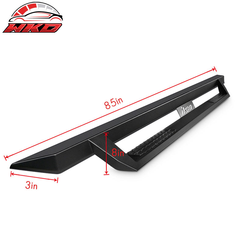 Fits 99-16 Ford F250 F350 Superduty Crew Cab IKON V1 Style Running Boards Black