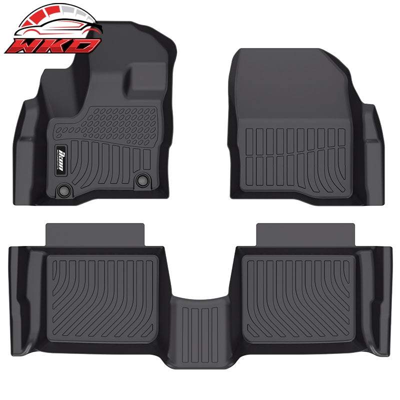 Fits 10-19 Ford Taurus Sedan 3D All Weather Floor Mats TPE Carpet + Trunk Mat