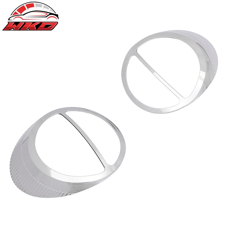 Fits 02-05 Ford Thunderbird 2PCS Rear Taillight Bezel Cover Chrome Trim ABS