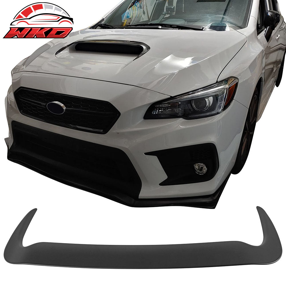 Fits 15-21 Subaru WRX STI D Style Front Air Intake Hood Bonnet Cover Matte Black