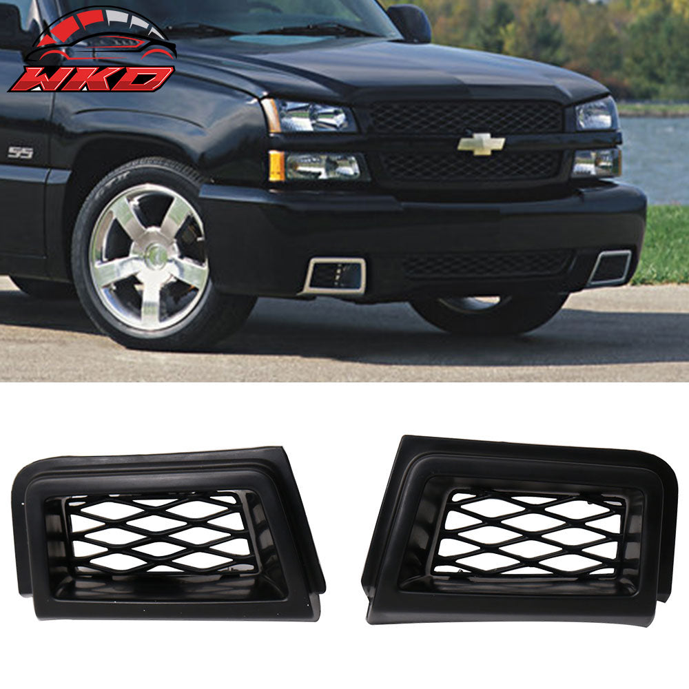 Fits 03-07 Chevy Silverado 1500 SS Style Brake Air Duct Front Bumper Caliper 2Pc