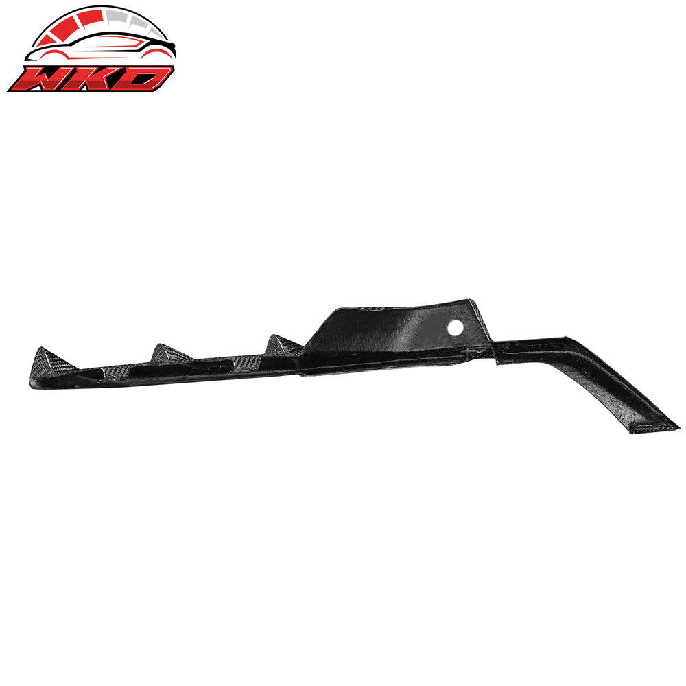 Fits 23-25 Chevrolet Corvette C8 Z06 Front Bumper Canard Splitters Carbon Fiber