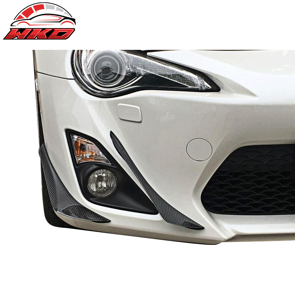 Closeout! Fits 17-20 Subaru BRZ Toyota 86 GT86 Front Bumper Canards Carbon Fiber