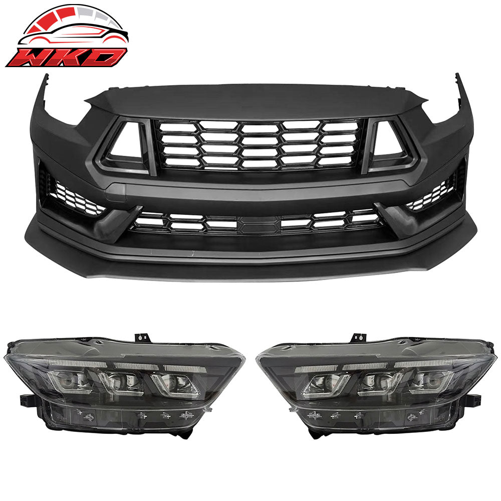 15-17 Ford Mustang Dark Horse Front Bumper Conversion Switchback Headlight | Wholesale