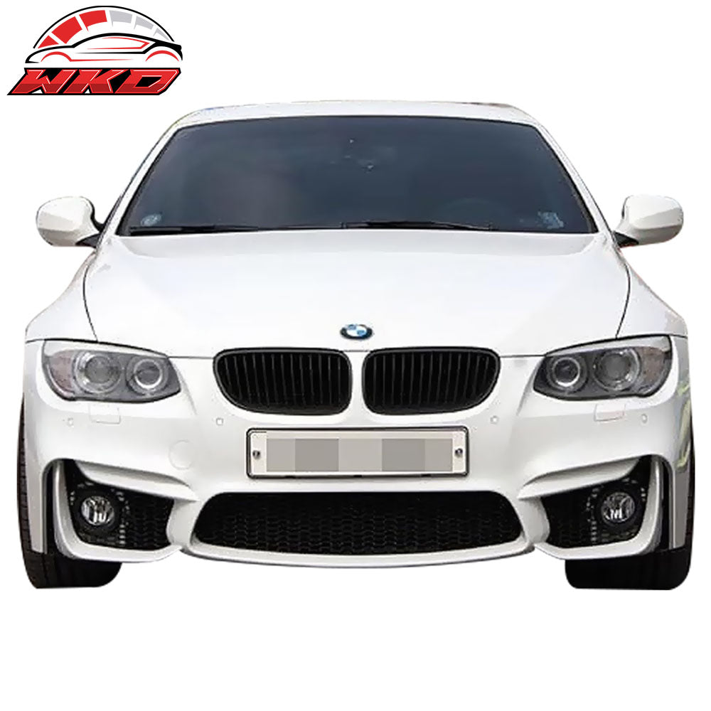 Fits 11-13 E92 E93 LCI 2Dr M4 PP Front Bumper Conversion&V2 Front Lip&Foglight