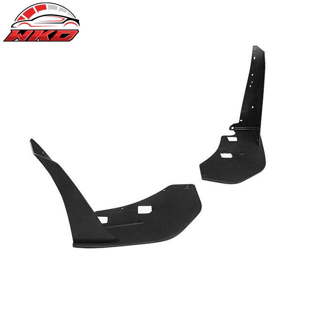 Fits 15-23 Ford Mustang GT500 Style 2PCS Front Bumper Corner Spoiler Winglets PP