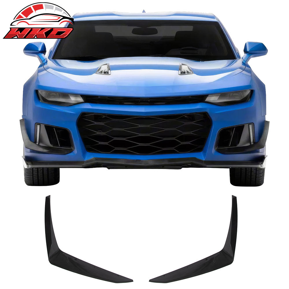 Fits 14-15 Camaro 5TH to 6TH Gen ZL1 PP Front Bumper Cover Conversion + Canards
