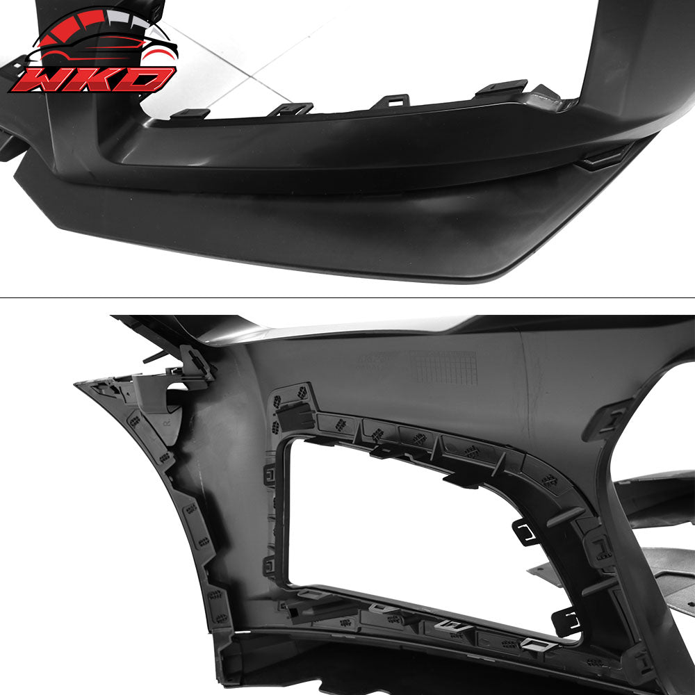 Fits 14-15 Camaro 5TH to 6TH Gen ZL1 PP Front Bumper Cover Conversion + Canards