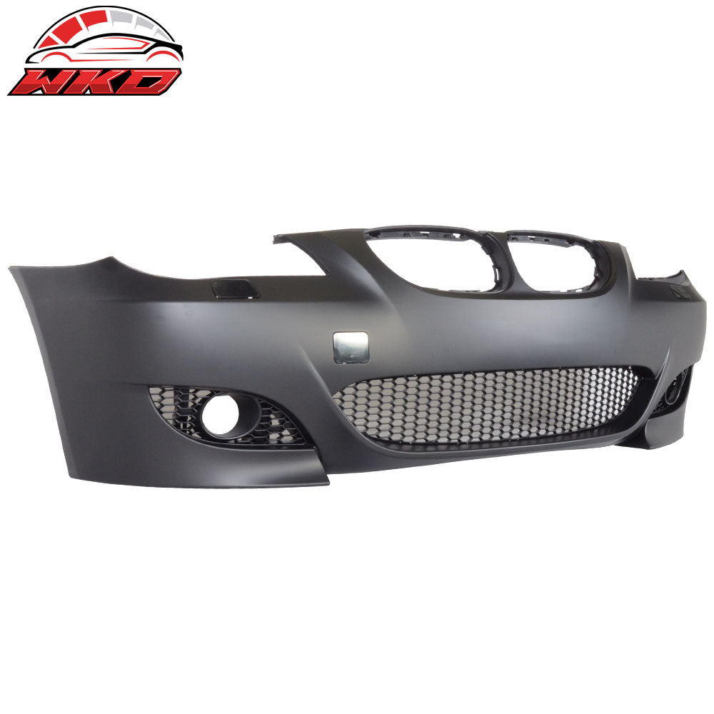 Fits 04-10 E60 E61 5-Series M5 Style Front Bumper Cover Conversion Fog Cover PP