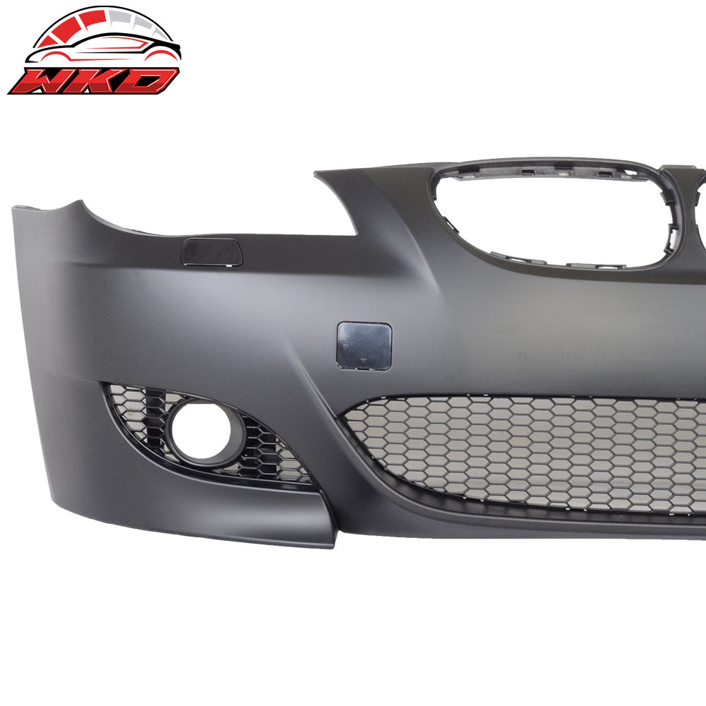 Fits 04-10 E60 E61 5-Series M5 Style Front Bumper Cover Conversion Fog Cover PP
