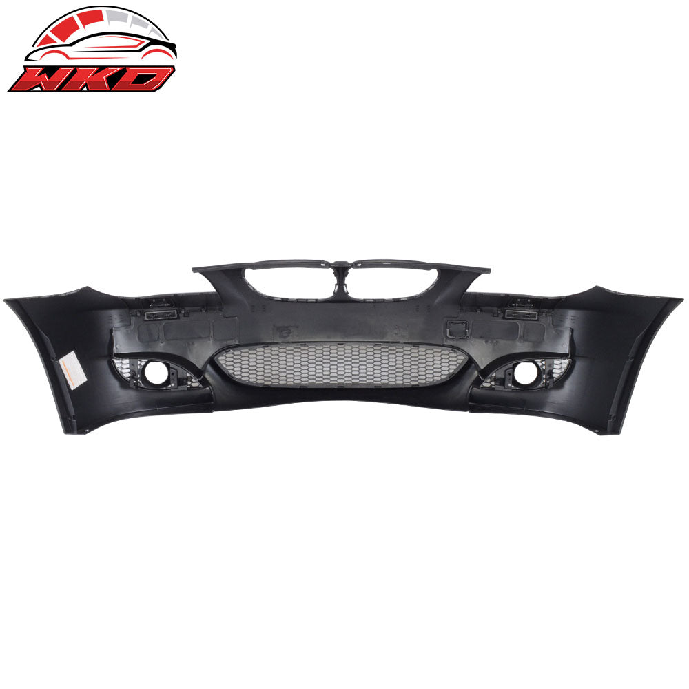 Fits 04-10 E60 E61 5-Series M5 Style Front Bumper Cover Conversion Fog Cover PP